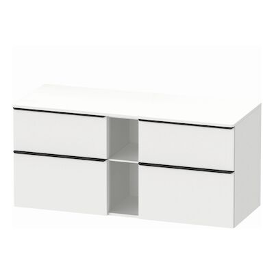 Badmeubel Duravit D-Neo Wand 140x55x64.4 cm Mat Wit Links