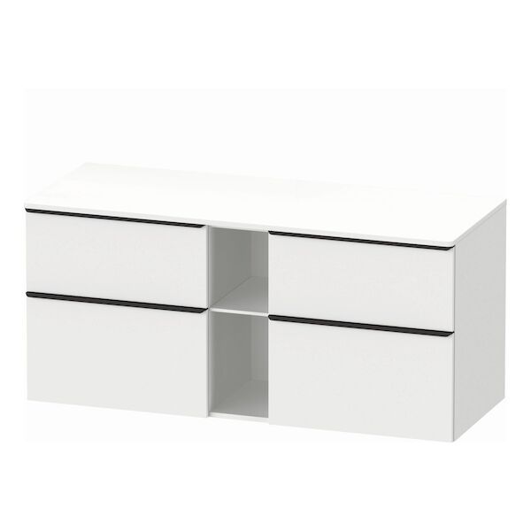 Badmeubel Duravit D-Neo Wand 140x55x64.4 cm Mat Wit Rechts