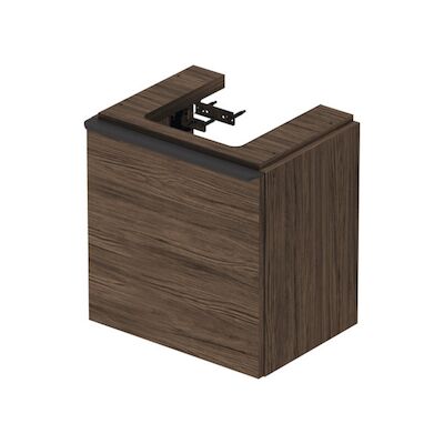 Badmeubel Duravit D-Neo Wand 43.4×32.2×44 cm Links Mat Noten (Donker)