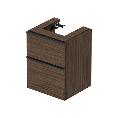 Badmeubel Duravit D-Neo Wand 48.4×44.2×62.5 cm Mat Noten (Donker)