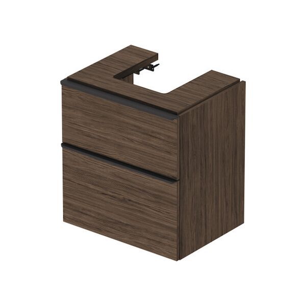 Badmeubel Duravit D-Neo Wand 58.4×44.2×62.5 cm Mat Noten (Donker)