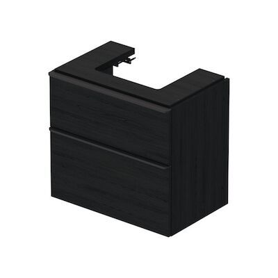 Badmeubel Duravit D-Neo Wand 68.4×44.2×62.5 cm Mat Eiken Zwart