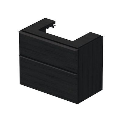 Badmeubel Duravit D-Neo Wand 78.4×44.2×62.5 cm Mat Eiken Zwart