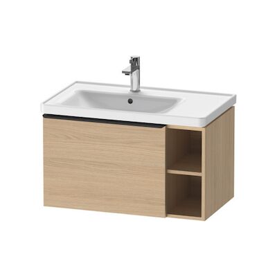 Badmeubel Duravit D-Neo Wand 78.4×45.2×44 cm Links Mat Natuur Eiken