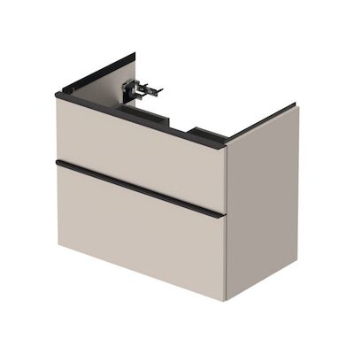 Badmeubel Duravit D-Neo Wand 78.4×45.2×62.5 cm Links Mat Taupe