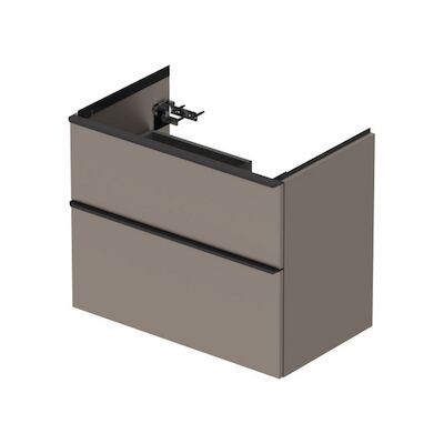 Badmeubel Duravit D-Neo Wand 78.4×45.2×62.5 cm Rechts Mat Basalt