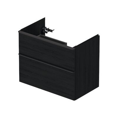 Badmeubel Duravit D-Neo Wand 78.4×45.2×62.5 cm Rechts Mat Eiken Zwart