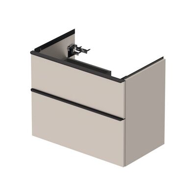 Badmeubel Duravit D-Neo Wand 78.4×45.2×62.5 cm Rechts Mat Taupe
