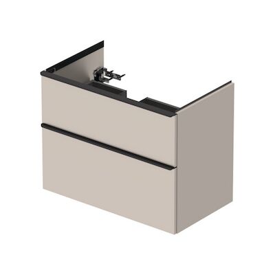 Badmeubel Duravit D-Neo Wand 81×46.2×62.5 cm Links Mat Taupe