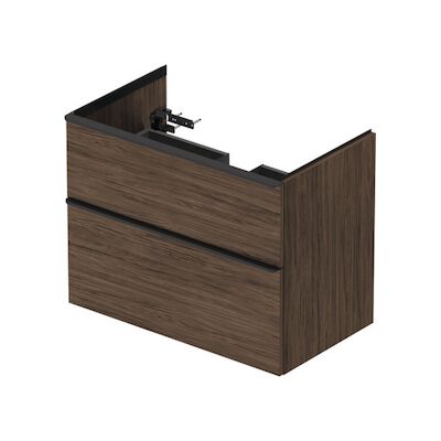 Badmeubel Duravit D-Neo Wand 81×46.2×62.5 cm Mat Noten (Donker)