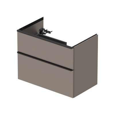 Badmeubel Duravit D-Neo Wand 81×46.2×62.5 cm Rechts Mat Basalt