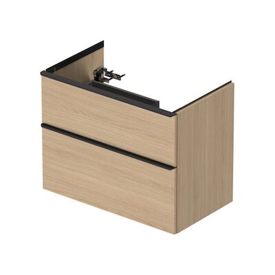 Badmeubel Duravit D-Neo Wand 81×46.2×62.5 cm Rechts Mat Natuur Eiken