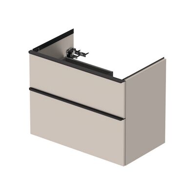Badmeubel Duravit D-Neo Wand 81×46.2×62.5 cm Rechts Mat Taupe