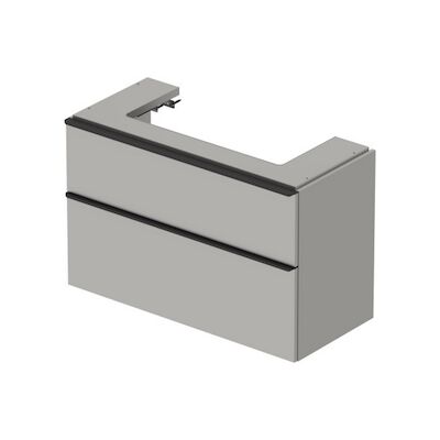 Badmeubel Duravit D-Neo Wand 98.4×44.2×62.5 cm Mat Betongrijs
