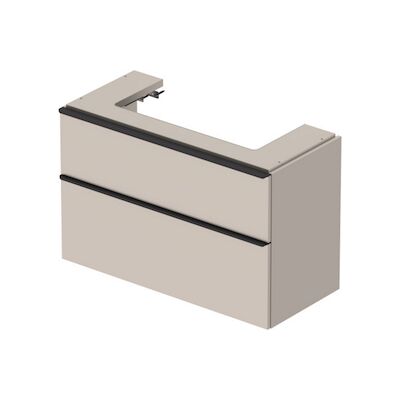 Badmeubel Duravit D-Neo Wand 98.4×44.2×62.5 cm Mat Taupe