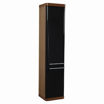 Badmeubelkast BWS Piano 180x40x35cm Zwart Bruin