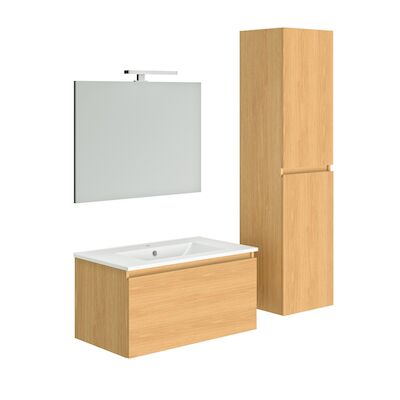 Badmeubelset Allibert Single 80x40x46cm Eiken Atlas