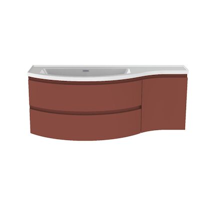 Badmeubelset Allibert Verso 130 cm Mat Terracotta