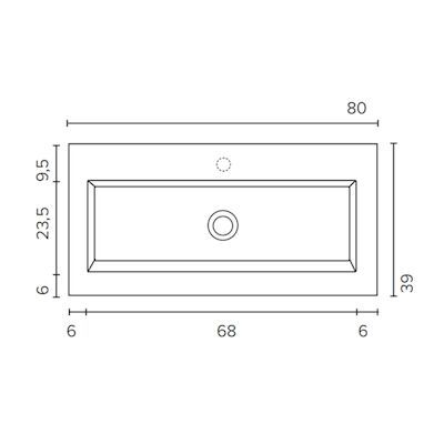 Badmeubelset BWS Salt 100x39cm Greeploos 2 Lades Met Wastafel 2 Kraangaten Whisky Oak