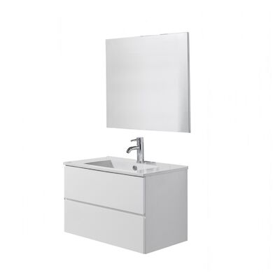 Badmeubelset London Basis 80 cm incl. Spiegel Wit