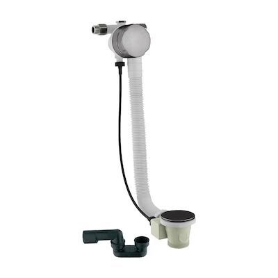 Badoverloop Lagoo Garda Vulcombinatie met Clickplug en Sifon Messing Gunmetal