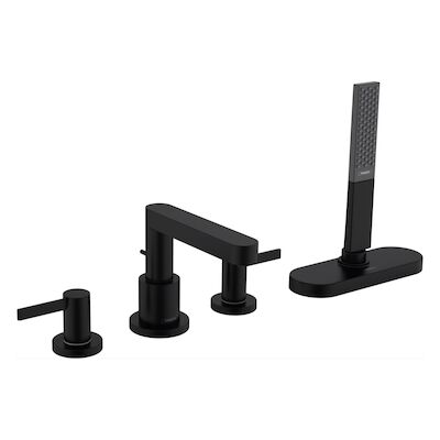 Badrandmengkraan Finoris HansGrohe 4-Gats Met SBox Mat Zwart
