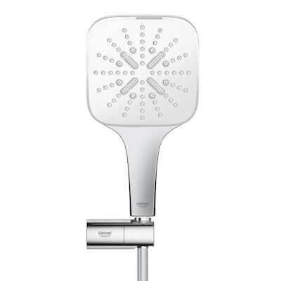 Badset Grohe Rainshower SmartActive 130 Cube Verstelbaar Met Doucheslang Chroom
