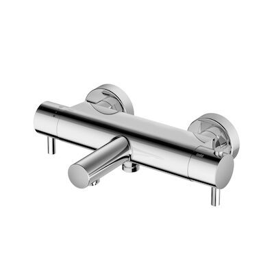 Badthermostaat Hotbath Buddy Opbouw 2-knop 26 cm Chroom