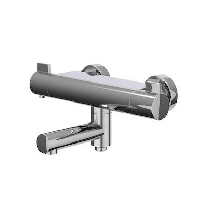 Badthermostaatkraan IVY Pact Opbouw Omstel Met Draaibare Baduitloop Met Omstel Cooltouch Chroom