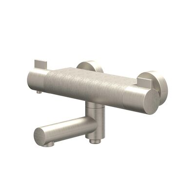 Badthermostaatkraan IVY Pact Opbouw Omstel Met Draaibare Baduitloop Met Omstel Cooltouch Geborsteld Nickel PVD