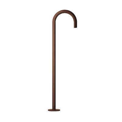 Baduitloop Hotbath Cobber Vrijstaand 106 cm Geborsteld Koper PVD