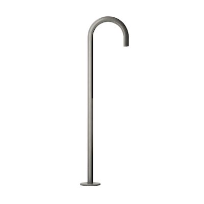 Baduitloop Hotbath Cobber Vrijstaand 106 cm Geborsteld Nikkel