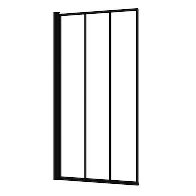 Badwand Allibert Loft-Game 1 Scherm 80×140 cm Omkeerbaar Zwart