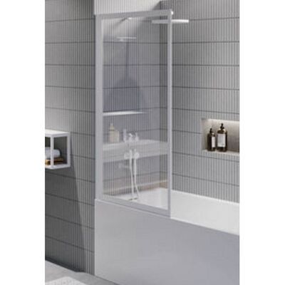 Badwand Riho Lucid GD501 Omkeerbaar Verstelbaar Aluminium 150×80 cm Mat Zwart