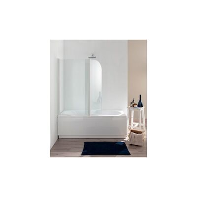 Badwand Royal 6 mm Glas 70/40×140 cm Chroom