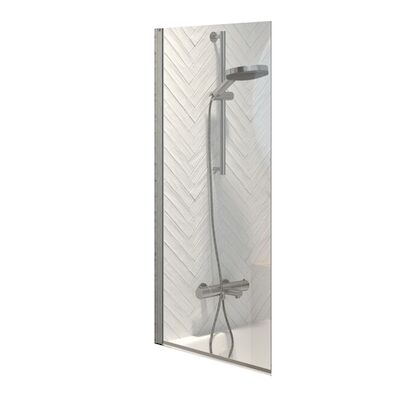 Badwand Sealskin Hooked Omkeerbaar 75×140 cm Zilver
