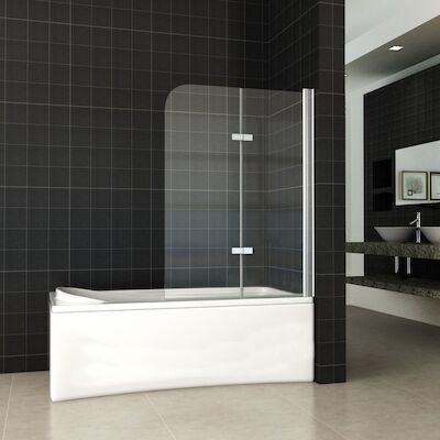 Badwand Wiesbaden inklapbaar 100x140cm 6mm NANO coating