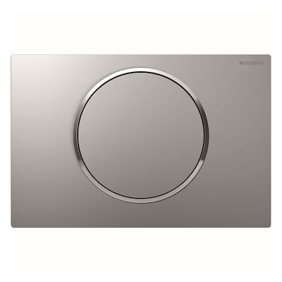 Bedieningsplaat Geberit Sigma 10 Spoel-Stop Spoeling Easy-To-Clean Mat Grijs