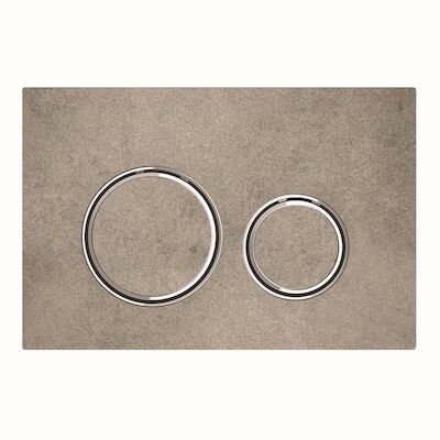 Bedieningsplaat Geberit Sigma 21 voor 2-toets Spoeling Chroom / Betonlook