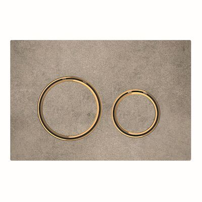 Bedieningsplaat Geberit Sigma 21 voor 2-toets Spoeling Messing Goud / Betonlook