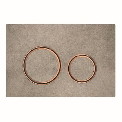 Bedieningsplaat Geberit Sigma 21 voor 2-toets Spoeling Rosé Goud / Betonlook