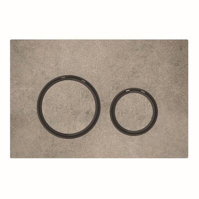 Bedieningsplaat Geberit Sigma 21 voor 2-toets Spoeling Zwart Chroom / Betonlook