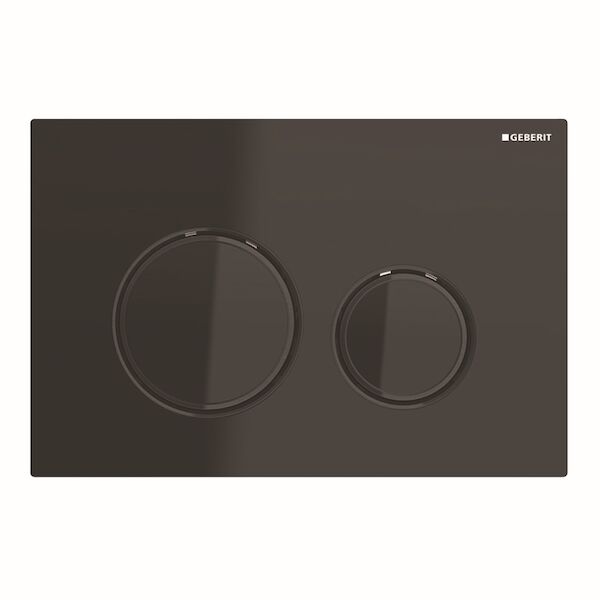 Bedieningsplaat Geberit Sigma 21 voor 2-toets Spoeling Zwart Chroom / Zwart