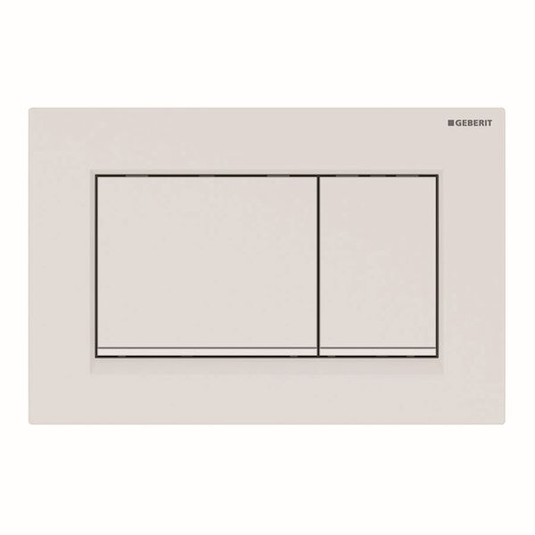 Bedieningsplaat Geberit Sigma 30-Toets Spoeling Easy-To-Clean Mat Wit