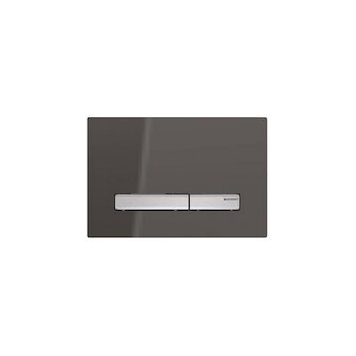 Bedieningsplaat Geberit Sigma 50 DF Spiegelend Rookglas