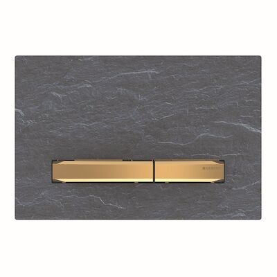 Bedieningsplaat Geberit Sigma 50 voor 2-toets Spoeling Messing Goud / Mustang Leisteen