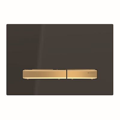 Bedieningsplaat Geberit Sigma 50 voor 2-toets Spoeling Messing Goud / Zwart