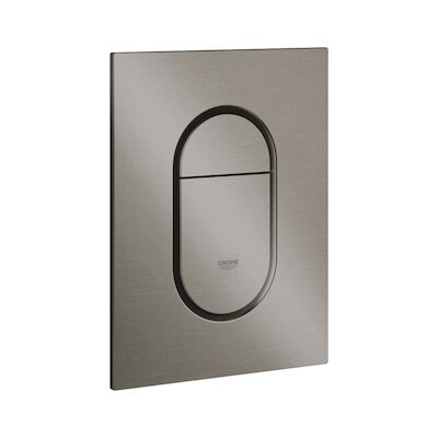 Bedieningsplaat Grohe Arena Cosmopolitan S WC DF 13×17,2cm Hard Graphite Geborsteld