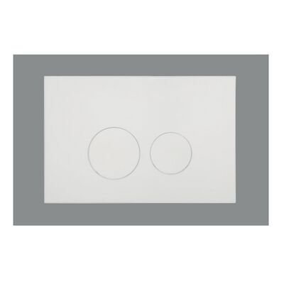 Bedieningsplaat Qeramiq Push Met DualfFush Frontbediening ABS Rond Glans Wit