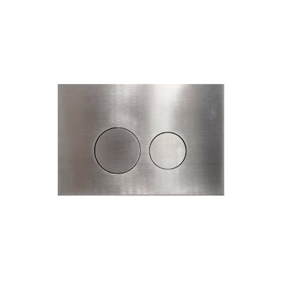 Bedieningsplaat Qeramiq Push Met DualfFush Frontbediening Metaal Rond Steel